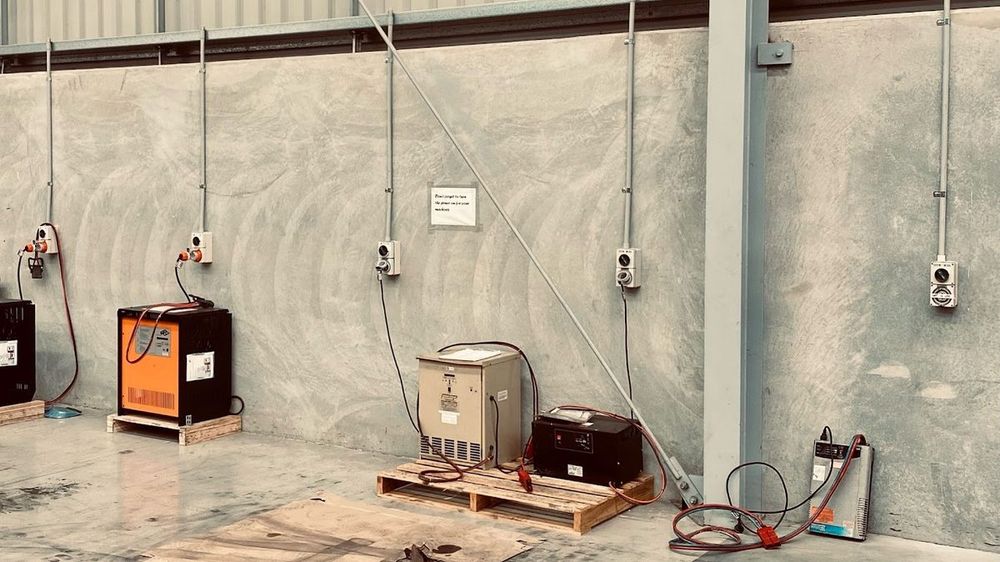 Trenton Crestmead forklift charging install